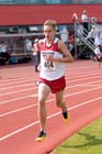 Joe Armstrong (Gateshead) during the under-17s 3000 metres at the North Eastern Champs, Gateshead.